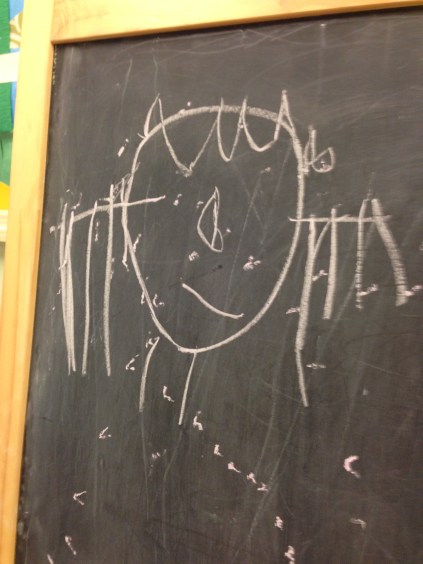 Nolin's Chalk Board Self Portrait